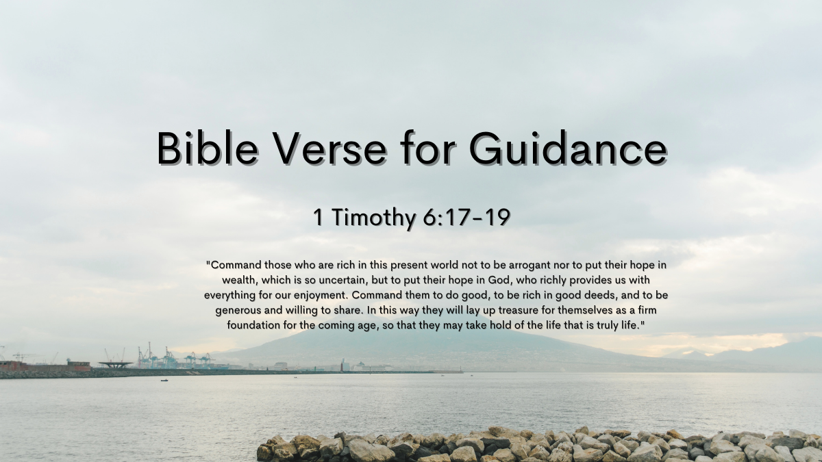 Bible Verse for Guidance